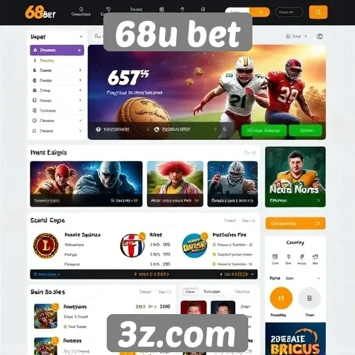 Facilidade de navegação no site 68u bet